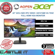 Acer AOPEN 22" 22CL1QE3 IPS 100HZ / 22CV1QBI VA 75HZ - Full HD MI VGA Monitor 21.5"