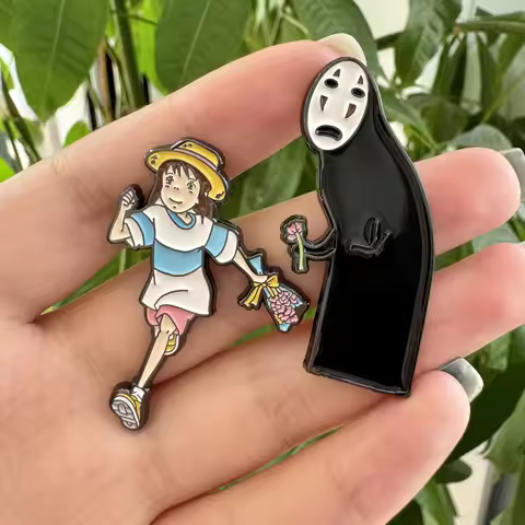 Miyazaki Hayao Enamel Pin Ghibli Ghost Cartoon Lapel Pins for Backpacks Brooches Badges Brooch for C