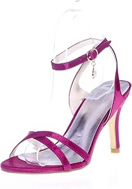 High Heels Sandals, Women's Sandals, High Heels Ladies Wedding Shoes, Round Toe Buckle High Heel Pum
