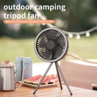 新款 10000mAh 照明燈 便携式風扇 可手機充電 戶內/外 BBQ 野餐 行山 露營 桌面 吊扇 4合一多功能