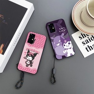 Infinix Zero X Neo Cute Kuromi Phone Case With Short Lanyard Casing