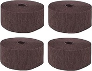 K-Kraft 4 Rolls Brown Crepe Paper Streamers
