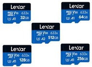 Lexar 雷克沙 32G 64G 128G Micro SD SDXC TF C10 4K 手機 記憶卡 監視器記憶卡