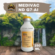VAKSIN MEDIVAC ND G7-AI Mencegah Tetelo Pada Unggas 250 ml