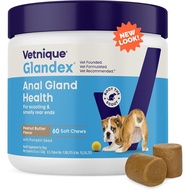 Vetnique Glandex Anal Gland Soft Chew Treats with Pumpkin for Dogs Digestive Enzymes, Probiotics Fib