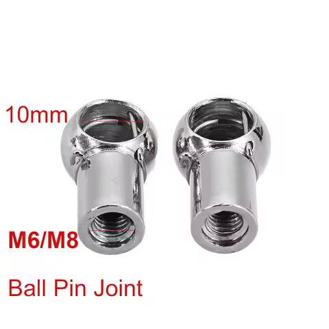 2Pcs Universal M6 M8 Gas Strut Rod End Fitting Ball Pin Connector Joint Valve Spring Holder for Car 