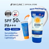 3W Clinic Sunscreen Moisturizing For Sensitive Skin SPF50+ PA+++ 70ml Facial Moisturizer Sunblock