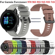Silicone Strap For Garmin Forerunner 970 965 955 945 935 745 Replacement Wristband Watch Bracelet Sp