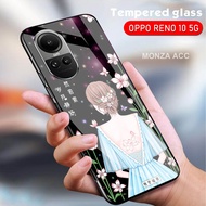 (N05) Softcase Glass Kaca Oppo Reno 10 5G / Casing Hp Oppo Reno 10 Pro 5G