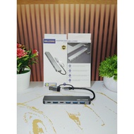 WELLCOMM Adapter HUB 7in1 Type-C + USB
