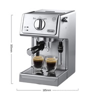 （In stock）Delonghi（Delonghi）Coffee Machine Fun Series Semi-automatic Coffee Machine Espresso Household Pump Pressure Type Stainless Steel ECP36.31 Silver