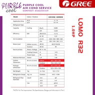 [KLANGVALLEY] GREE R32 AIRCOND 1.OHP INSTALLATION SERVICE