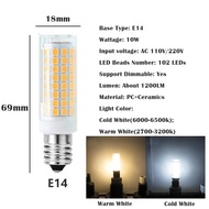 GY6.35 BA15D E11 E12 E14 E17 G4 G9 15W Dimmable LED Corn Light Bulb 102 LED Ceramic Light 220V Kitch