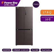 TOSHIBA ตู้เย็น 4 ประตู 17.8 คิว Inverter (สี Satin Gray) รุ่น GR-RF610WE-PMT(37)