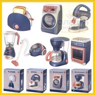[SG STOCKS] Kids Kitchen Household Appliances Pretend Playset Battery Operated Simulation (7 DESIGN)