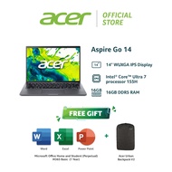 Acer Aspire Go 14 AG14-71M-75LG & 5529 Laptop (Cu7-155u/ 16G DDR5/ 512GB Gen4 SSD/ 14" WUXGA IPS/ Wi