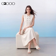 G2000 Lyocell Linen Blend Dobby Easy Fit Round Neck Casual Blazer Women