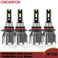 4PCS 20000LM 120W Powerful Led Lamps Canbus Led Headlight Bulb HB3 9005 HB4 9006 High Low Beam Led L