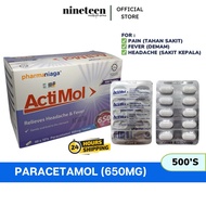 ACTIMOL Paracetamol 650mg (500 Tablets)