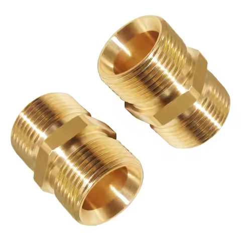 Pressure Washer Hose Quick Connect M22-14mm Male to M22-14mm Male Extension Fitting Garden Hose Thre