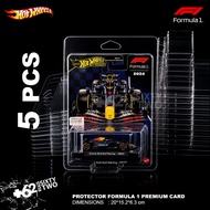 Hot Wheels 5 pcs Protector Formula 1:64 Blister Protector F1 Hot Wheels protective mica