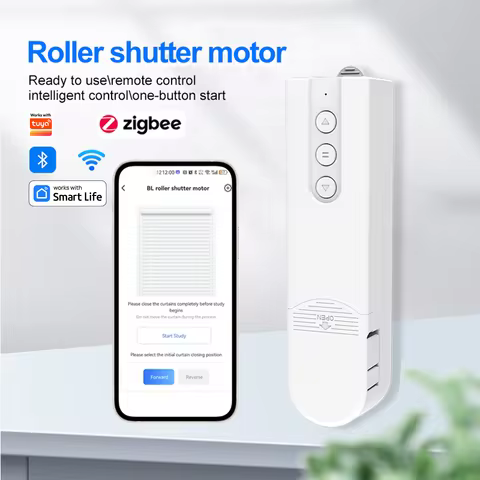 Zigbee& WiFi &Bluetooth Smart Electric Curtain Motor Chain Roller Shutter DIY Electric Shutter Drive