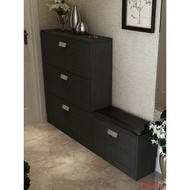 [kline]Ultra-thin Shoe Cabinet Black Modern Hall CabinetLarge Capacity Home Console  bobo666.sg