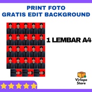PRINT PHOTO PRINT 1 SHEET A4 PREMIUM GLOSSY PHOTO PAPER 2x3, 3x4, 4x6