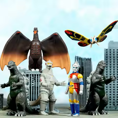 Super7 Godzilla Series Collectible Action Figures In Stock Blister Carded Toho Mothra Rodan Mechagod