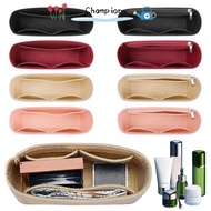 CHAMPIONO 1Pcs Insert Bag, Felt Portable Linner Bag,  Travel Multi-Pocket Storage Bags Bag Organizer for Longchamp Mini Bag