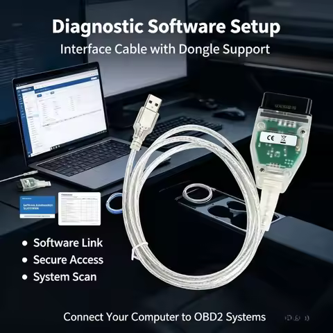 V5.5.1 VCP OBD2 Adapter Repair Shop Multi Vehicle CAN UDS K-Line Fault Diagnosis Tool