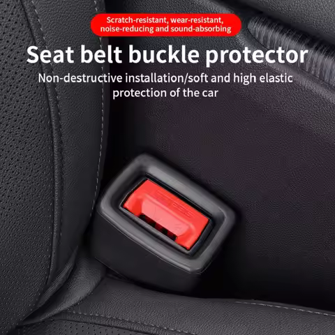 Car Seatbelt Guard Seat Belt Holder EVA Belt Insertion Card Buckle Protective Cover Upright Device C