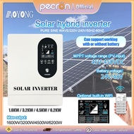 AOYANG 1.6KW 3.2KW 4.5KW 6.2KW Hybrid Solar Inverter Built In 100A MPPT 24V/48V System 220V Pure Sin
