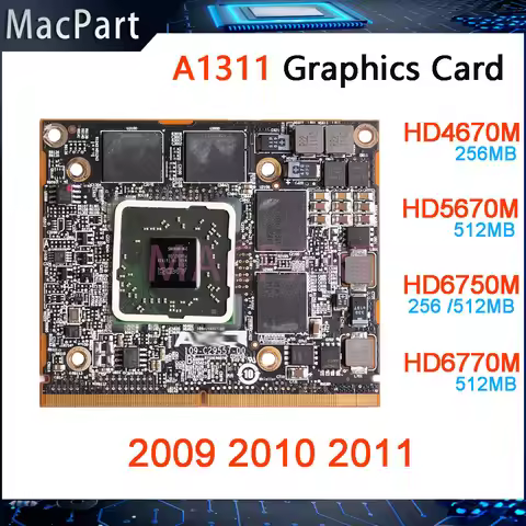 Original HD4670M HD5670M HD6750M HD6770M 256MB 512MB Video Card For Apple iMac 21.5" A1311 Graphic C