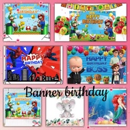 Banner decoration birthday Banner Banner 120x80