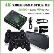 Video Game Stick 4K Console 2.4G Double Wireless Controller Game Stick M8 20000 games 64GB Retro gam
