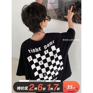 Bahagian nipis musim panas lelaki lengan pendek baju-T musim panas lelaki dalam bahagian atasan long