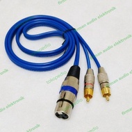 DF176 - Kitani Audio Cable 50cm-5mtr Jack Canon XLR Female To 2 RCA Male