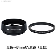 JJC เหมาะสำหรับ Fuji XF 23Mm F2/XC 35มม.F2/XF 35Mm F/2เลนส์ฮูด XT4 XT3 XE4 XS10 XT30เลนส์กล้องถ่ายรู
