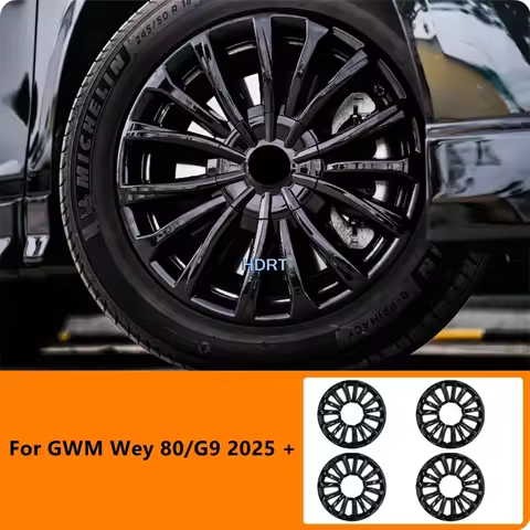 For GWM Wey 80/G9 2025 + Car Style 18 Inch Fromt Rear Wheel Hub Tire Rim Cover Protector Decoration 