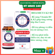 [Free ship + Quà Tặng] Bioamicus Vitamin D3K2 Mk7.Giúp Bé Hấp Thu Canxi Tối Đa