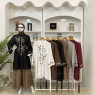 Muslimah Tunic top Etoile embroided velvet