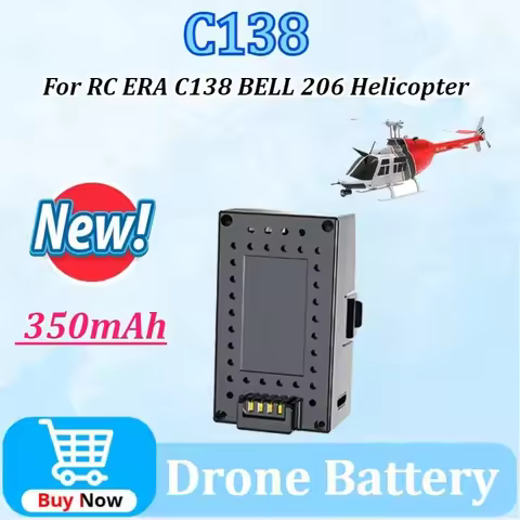 Upgraded High-Capacity Batteries for RC ERA C138 BELL 206 Helicopter 7.4V 350mAh LiPo Battery Spare 