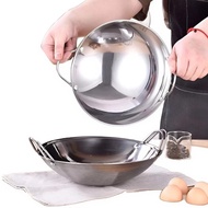 22cm Mini Frying Pan Stainless Steel Mini Frying Pan Mini Wok Pan Stainless Steel Bar Frying Pan