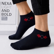 Qstar Casual Sport Polyester Ankle Socks Stokin Pendek Lelaki Selesa Kasual Corak