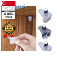 [SG FREE 🚚] 20pcs Shelf Studs Pegs with Metal Pin Shelves Support Separator Fixed Cabinet Cupboard Wooden Furniture Brac