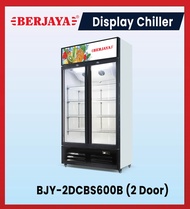Berjaya Display Chiller (1 Door) BJY-1DCBS360B | Refrigerator Chiller Showcase for Beverage, Cake, Dessert, Vegetable, Fruit, etc
