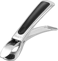 Kitchen Tongs,Food Tongs Bowl Clip Retriever Gripper Clips Tongs for Lifting Hot Dishs Bowl Pot Pan Plate from instant Pot Microwave Oven Air Fryer,Botter opener,304 Stainless Steel (Black)