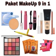 Paket Kosmetik Wardah Komplit Lengkap 1 Paket 10 in 1 / Paket Makeup Wardah 10 in 1 Murah / Paket Be