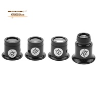 4PCS Loupe Eyeglass Magnifiers Set 5X 10X 15X 20X Watch Repair Loupe Magnifier Set Magnifying Glass 